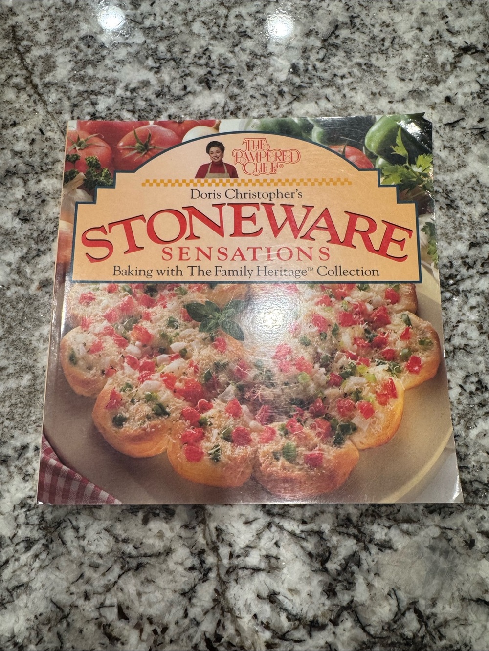 EUC - Retired - The Pampered Chef Stoneware Sensations Cookbook